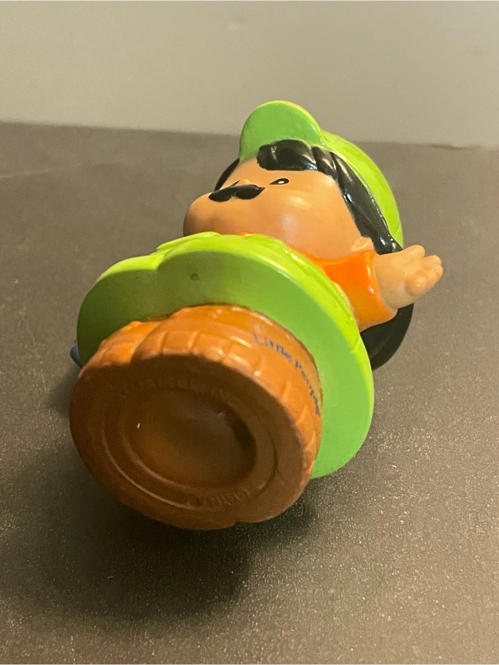 Little people chubby Green and Orange Figure Toy with walkie talkie